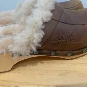 Ugg clog mule leather slip on